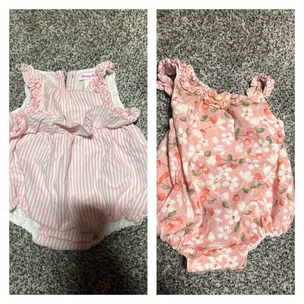 Tommy bahama lot of 2 rompers size 3-6mos